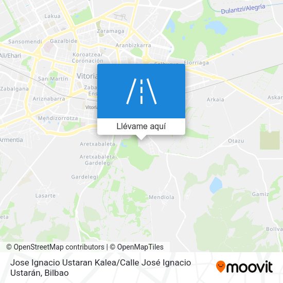 Mapa Jose Ignacio Ustaran Kalea / Calle José Ignacio Ustarán
