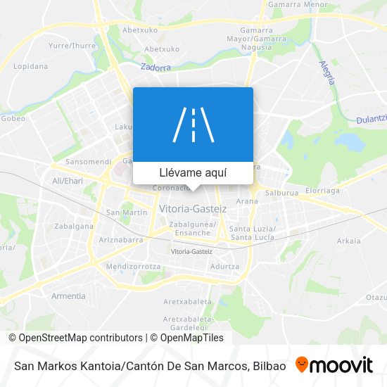Mapa San Markos Kantoia / Cantón De San Marcos