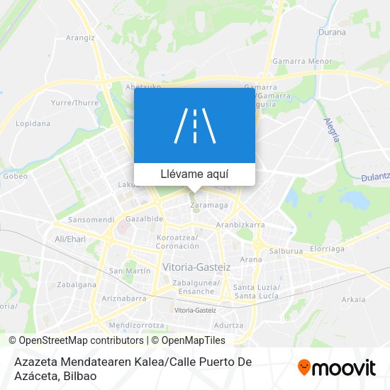 Mapa Azazeta Mendatearen Kalea / Calle Puerto De Azáceta