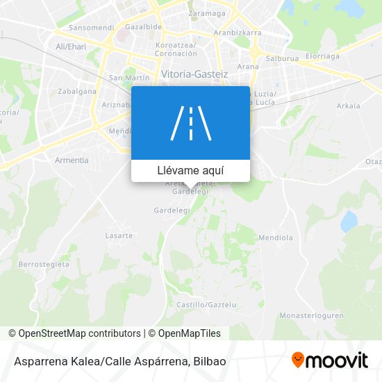 Mapa Asparrena Kalea / Calle Aspárrena