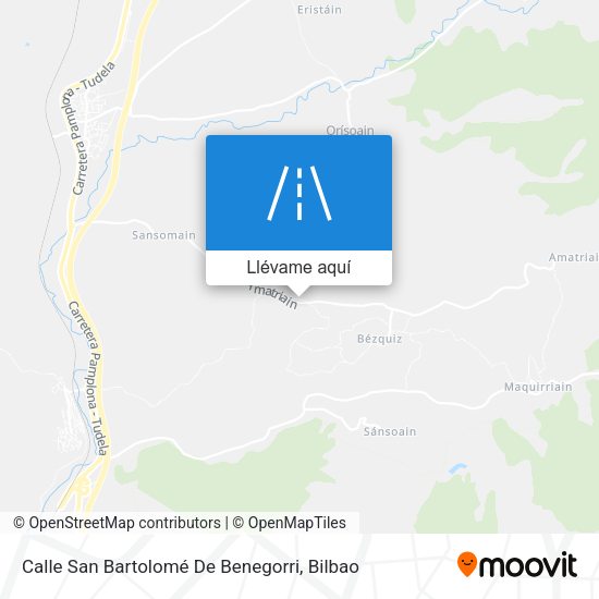 Mapa Calle San Bartolomé De Benegorri