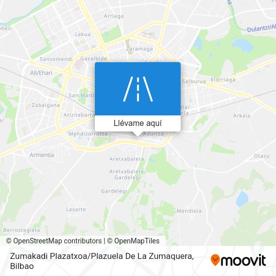 Mapa Zumakadi Plazatxoa / Plazuela De La Zumaquera
