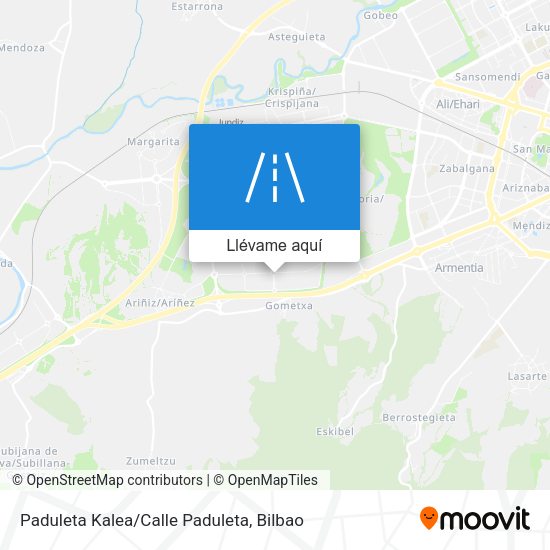 Mapa Paduleta Kalea/Calle Paduleta