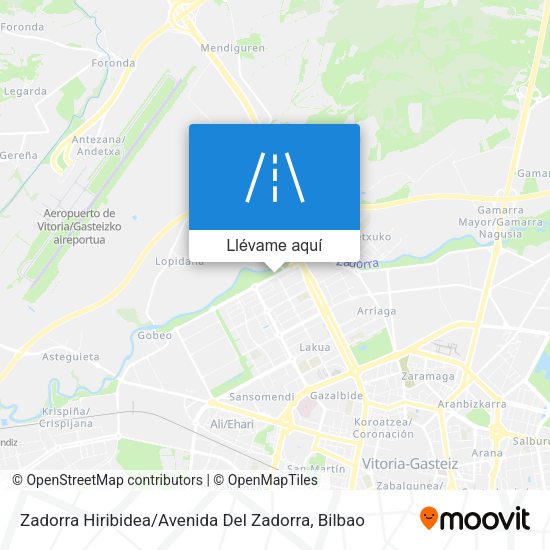 Mapa Zadorra Hiribidea / Avenida Del Zadorra