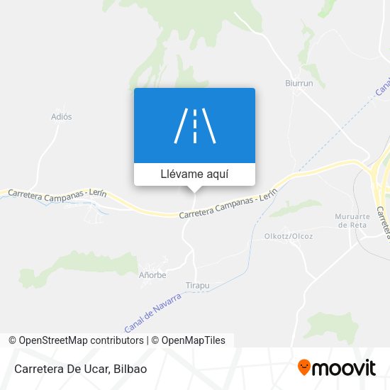 Mapa Carretera De Ucar