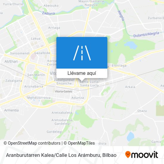 Mapa Aranburutarren Kalea / Calle Los Arámburu