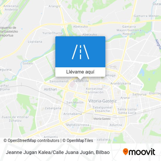 Mapa Jeanne Jugan Kalea / Calle Juana Jugán