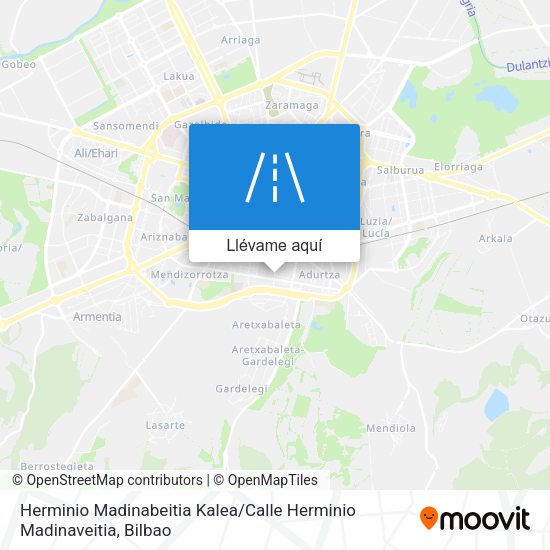 Mapa Herminio Madinabeitia Kalea / Calle Herminio Madinaveitia