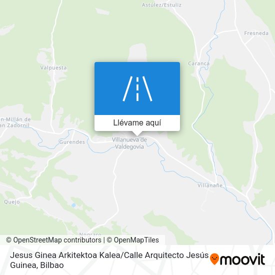 Mapa Jesus Ginea Arkitektoa Kalea / Calle Arquitecto Jesús Guinea