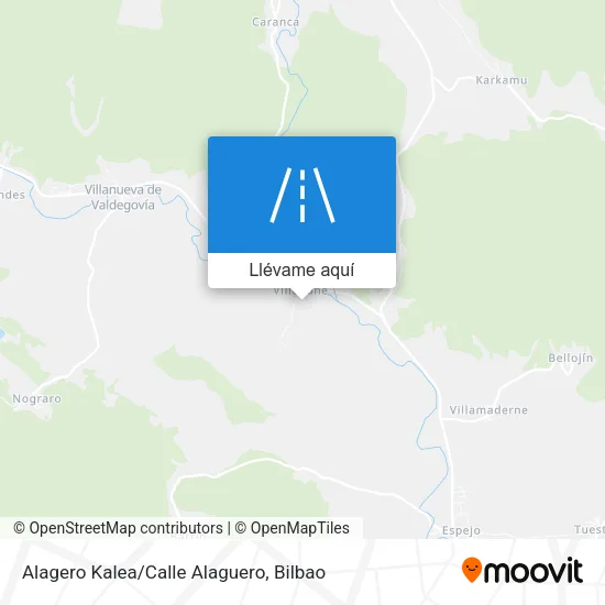 Mapa Alagero Kalea/Calle Alaguero