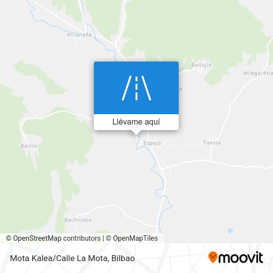 Mapa Mota Kalea/Calle La Mota