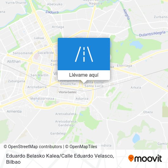 Mapa Eduardo Belasko Kalea / Calle Eduardo Velasco
