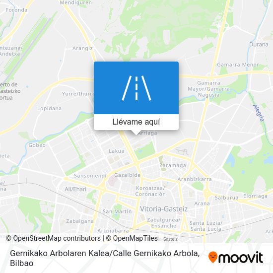 Mapa Gernikako Arbolaren Kalea / Calle Gernikako Arbola
