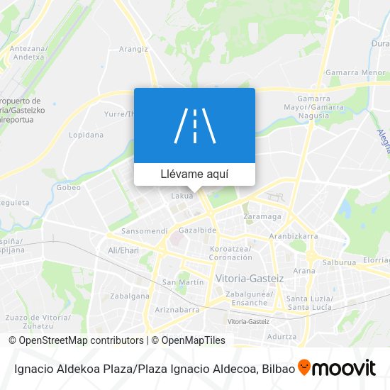 Mapa Ignacio Aldekoa Plaza / Plaza Ignacio Aldecoa