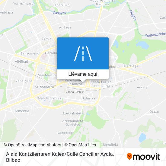 Mapa Aiala Kantzilerraren Kalea / Calle Canciller Ayala