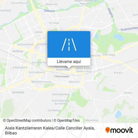 Mapa Aiala Kantzilerraren Kalea / Calle Canciller Ayala