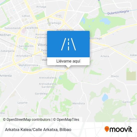 Mapa Arkatxa Kalea/Calle Arkatxa