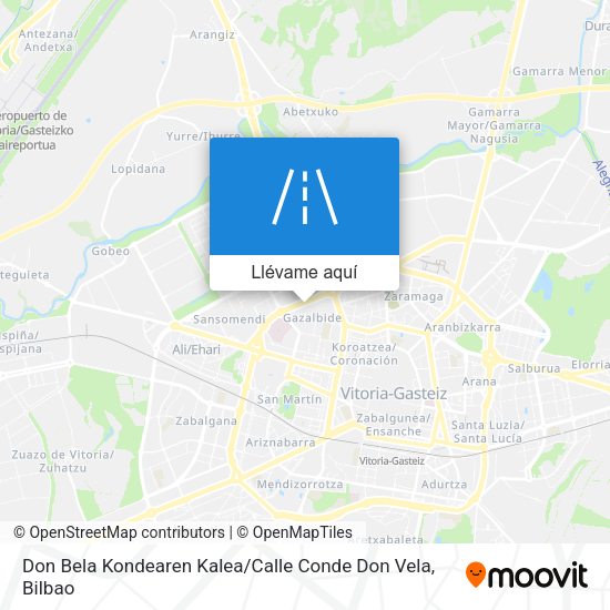 Mapa Don Bela Kondearen Kalea / Calle Conde Don Vela