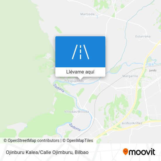 Mapa Ojinburu Kalea/Calle Ojimburu