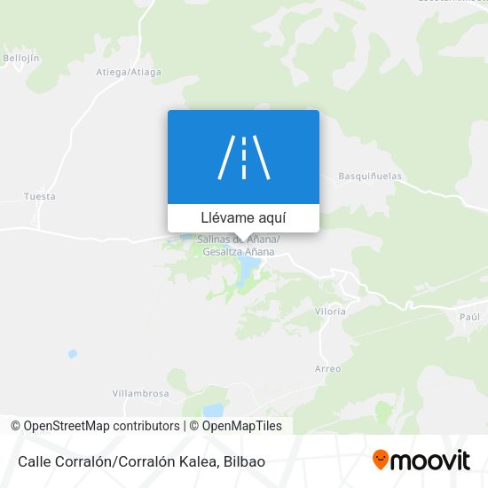 Mapa Calle Corralón/Corralón Kalea