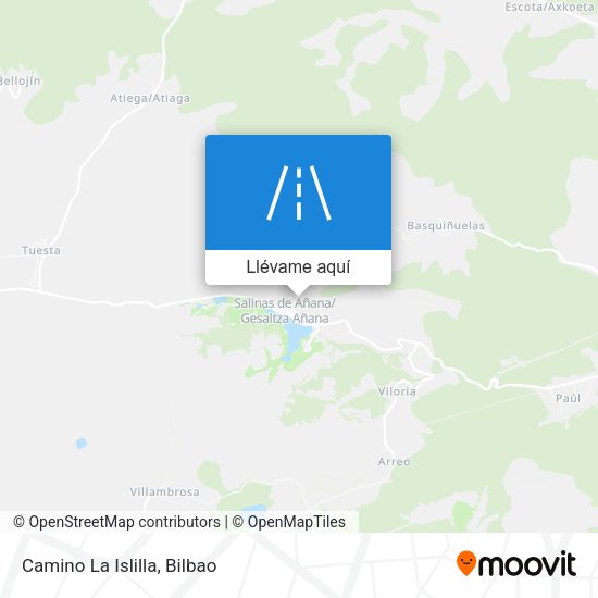 Mapa Camino La Islilla
