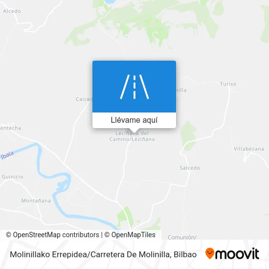 Mapa Molinillako Errepidea / Carretera De Molinilla