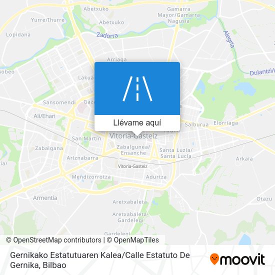 Mapa Gernikako Estatutuaren Kalea / Calle Estatuto De Gernika