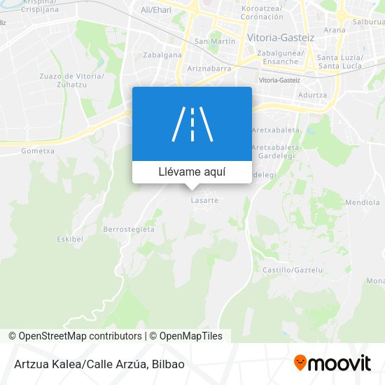 Mapa Artzua Kalea/Calle Arzúa