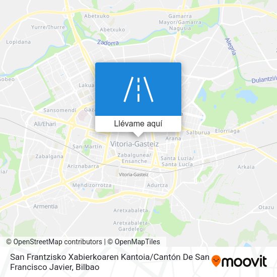 Mapa San Frantzisko Xabierkoaren Kantoia / Cantón De San Francisco Javier