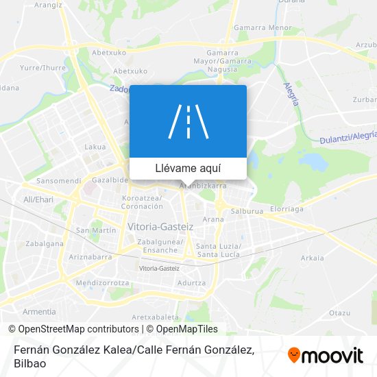 Mapa Fernán González Kalea / Calle Fernán González