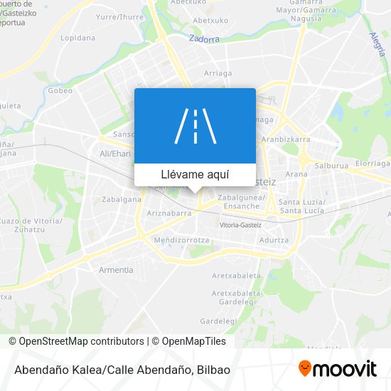 Mapa Abendaño Kalea/Calle Abendaño