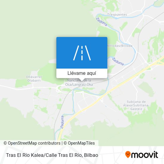Mapa Tras El Río Kalea / Calle Tras El Río