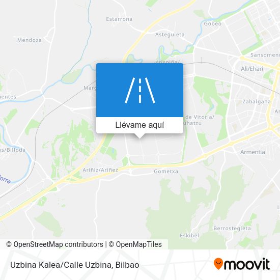 Mapa Uzbina Kalea/Calle Uzbina