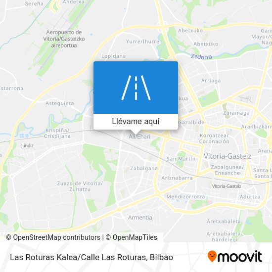 Mapa Las Roturas Kalea / Calle Las Roturas