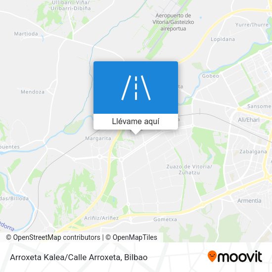 Mapa Arroxeta Kalea/Calle Arroxeta