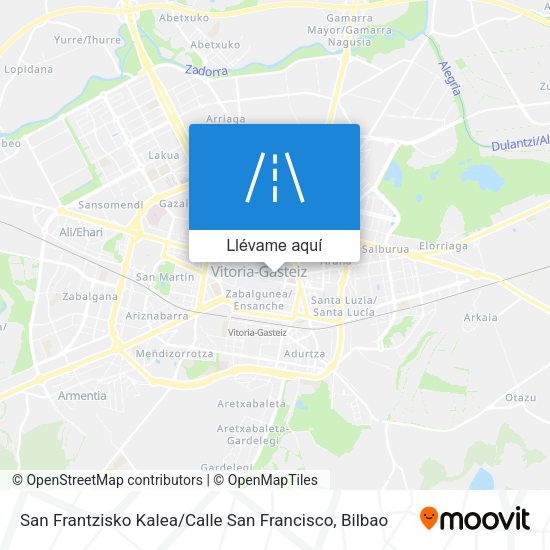 Mapa San Frantzisko Kalea / Calle San Francisco