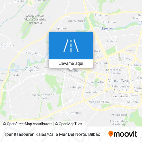 Mapa Ipar Itsasoaren Kalea / Calle Mar Del Norte