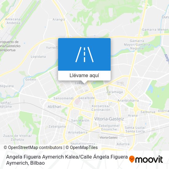 Mapa Angela Figuera Aymerich Kalea / Calle Ángela Figuera Aymerich