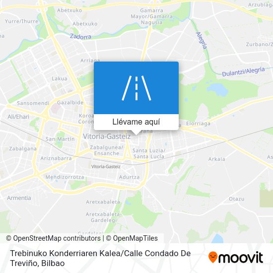 Mapa Trebinuko Konderriaren Kalea / Calle Condado De Treviño