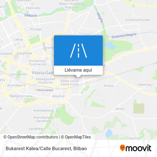 Mapa Bukarest Kalea/Calle Bucarest