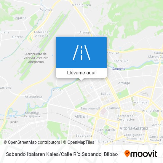 Mapa Sabando Ibaiaren Kalea / Calle Río Sabando