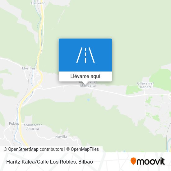 Mapa Haritz Kalea/Calle Los Robles