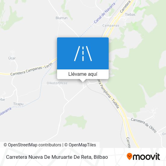 Mapa Carretera Nueva De Muruarte De Reta