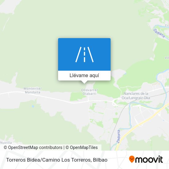 Mapa Torreros Bidea / Camino Los Torreros