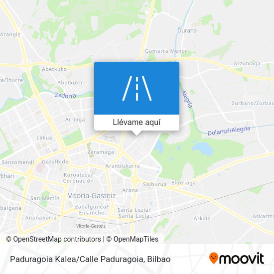 Mapa Paduragoia Kalea / Calle Paduragoia
