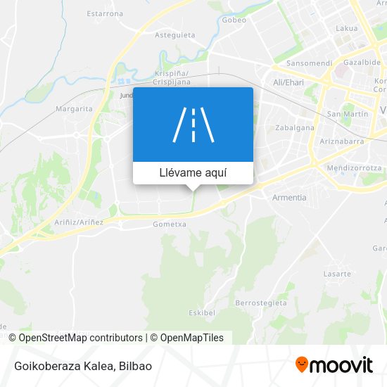 Mapa Goikoberaza Kalea
