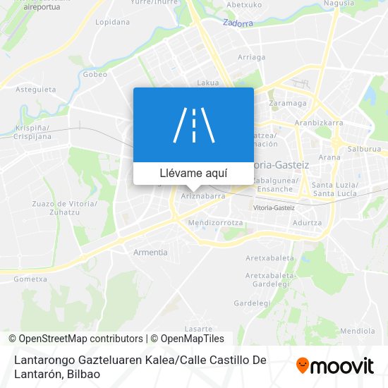 Mapa Lantarongo Gazteluaren Kalea / Calle Castillo De Lantarón