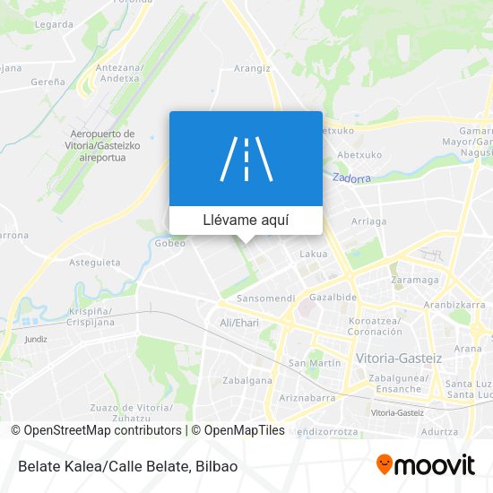 Mapa Belate Kalea/Calle Belate