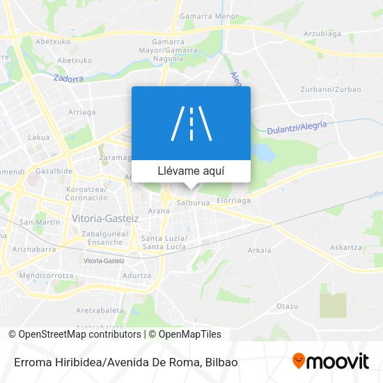 Mapa Erroma Hiribidea / Avenida De Roma