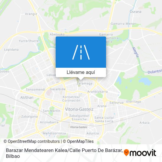 Mapa Barazar Mendatearen Kalea / Calle Puerto De Barázar